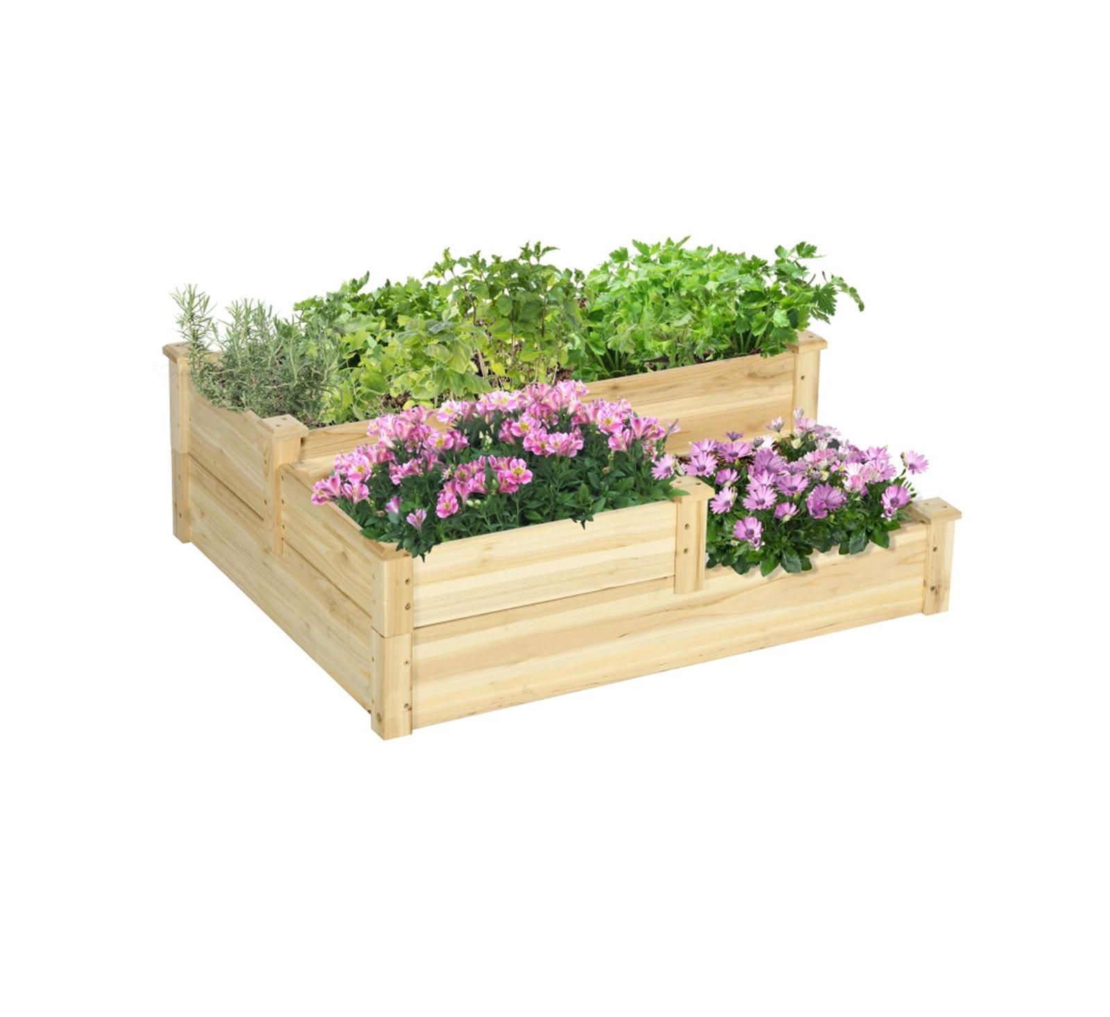 Wooden Garden Bed for Outdoor Planting Elevated, Durable, and Stylish