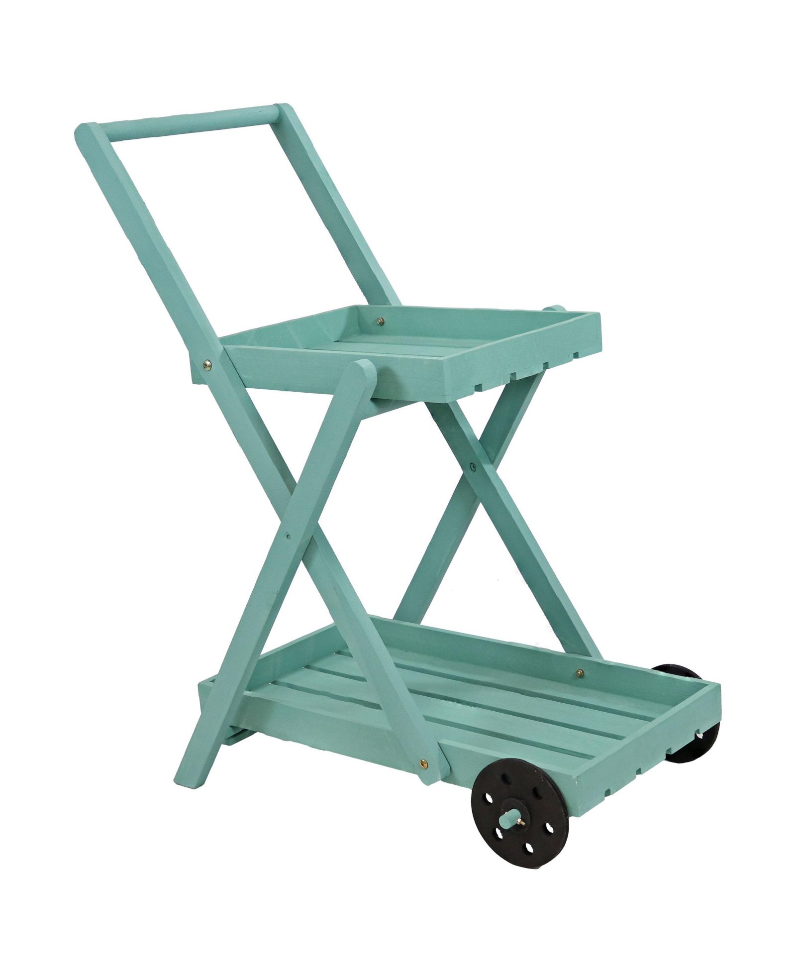 Sunnydaze Decor подставка для растений Sunnydaze Decor 34" Powder-Coated Iron 2-Tier Wheeled Planter Stand