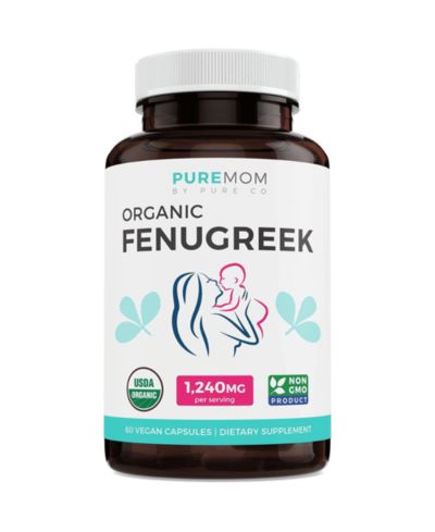 Pure Co капсулы фенхеля, травяная поддержка лактации, Pure Mom, 60ct