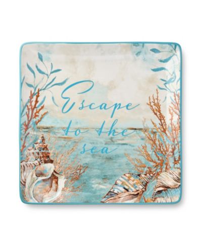 Квадратное блюдо Certified International Escape to the Sea
