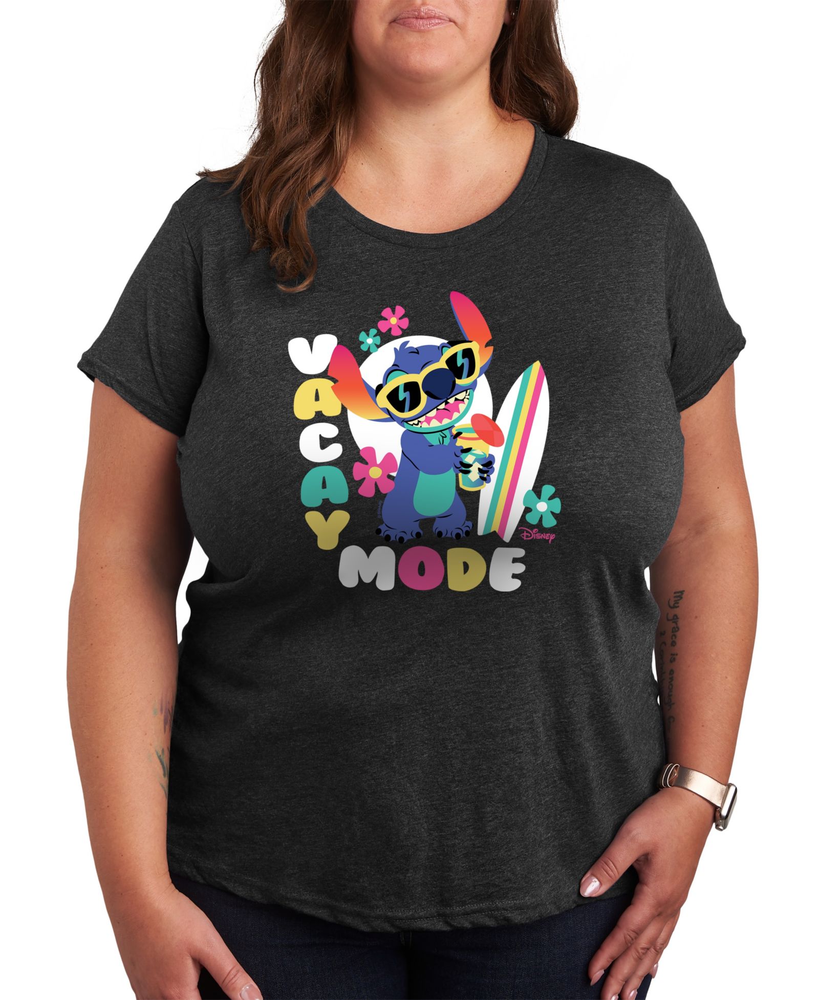 Футболка Hybrid Apparel Plus Size Lilo Stitch Vacay Mode Graphic