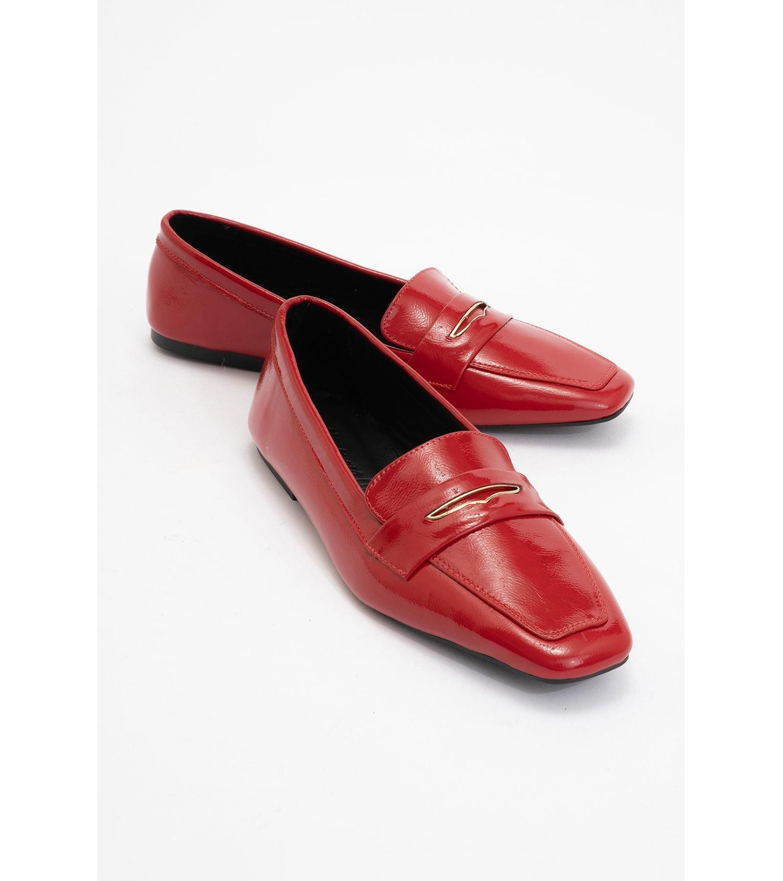 Forever & Always Shoes Women's Iridessa Leather Flat Loafers