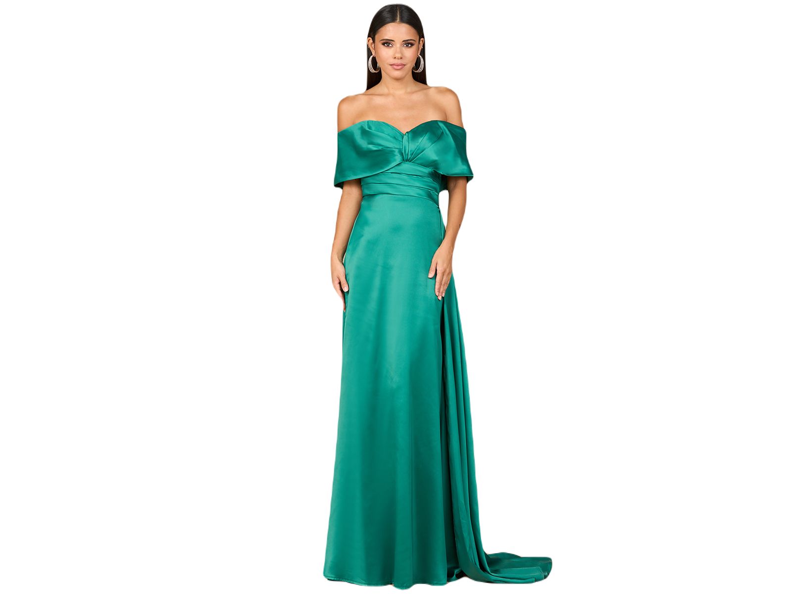 Lara Women's Off Shoulder Satin Dress