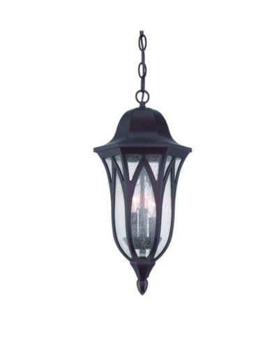 Slickblue Contemporary Hanging Ceiling Lamp with Geometric Glass Shade