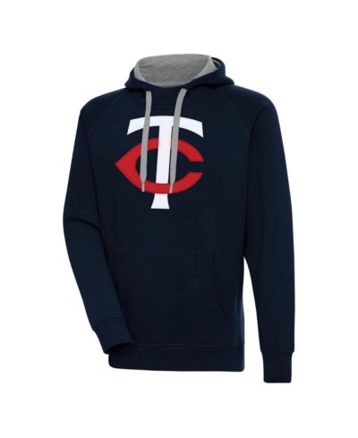 Antigua Мужской темно-синий худи с логотипом Minnesota Twins Victory