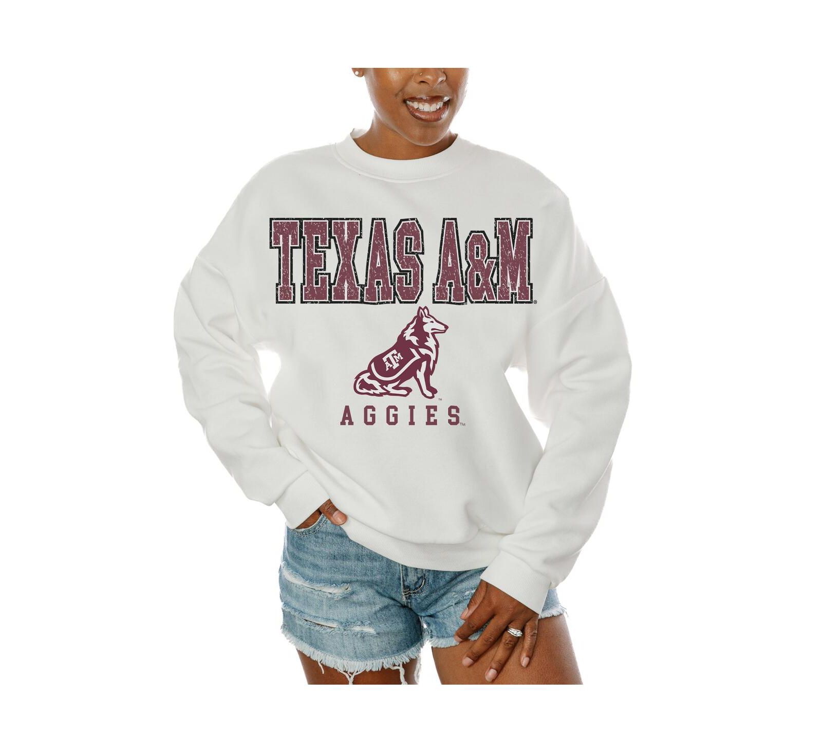 Gameday Couture Женский белый флис-свитшот Texas A&M Aggies Freestyle
