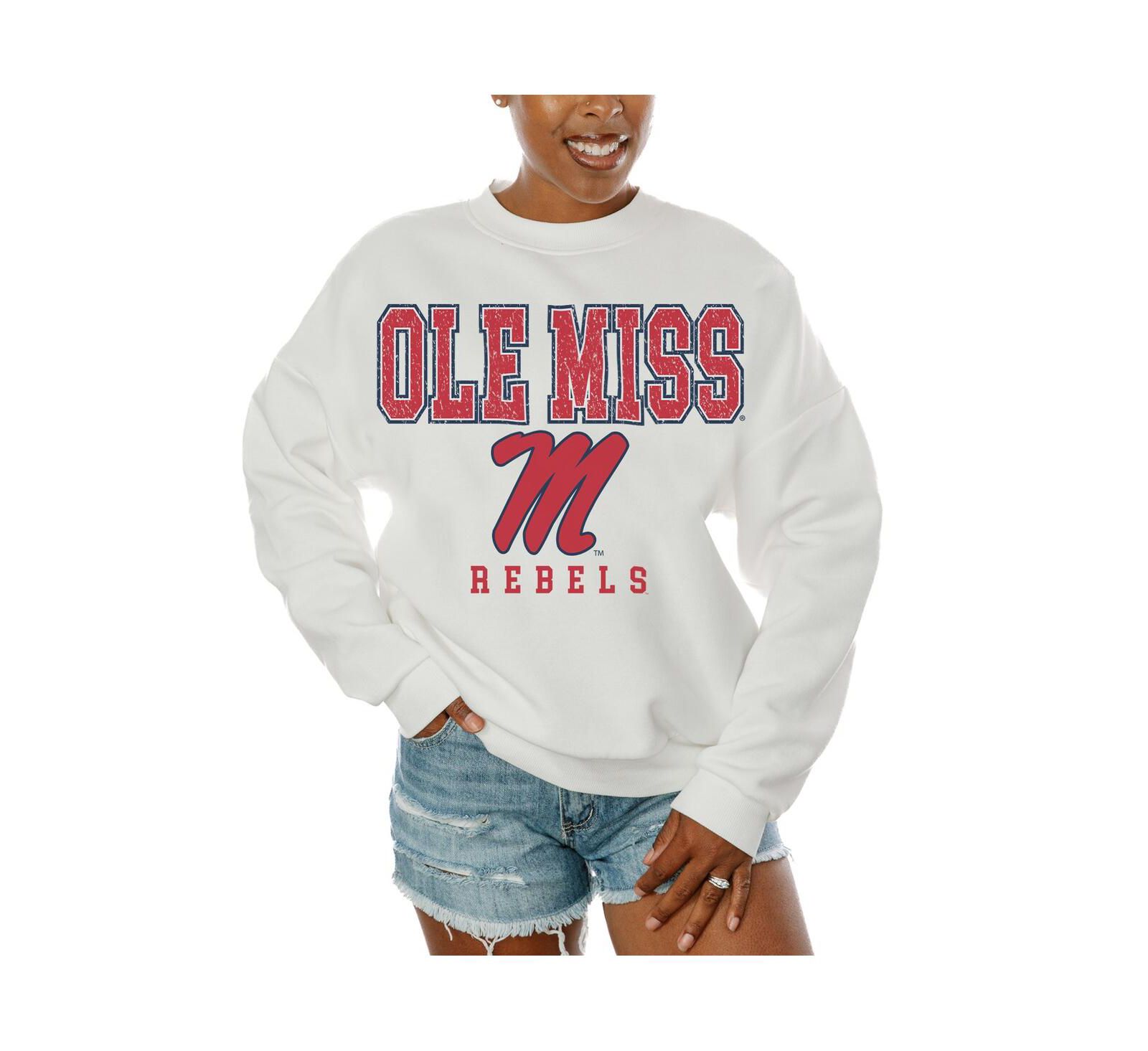 Женская флисовая толстовка Gameday Couture White Ole Miss Rebels Freestyle