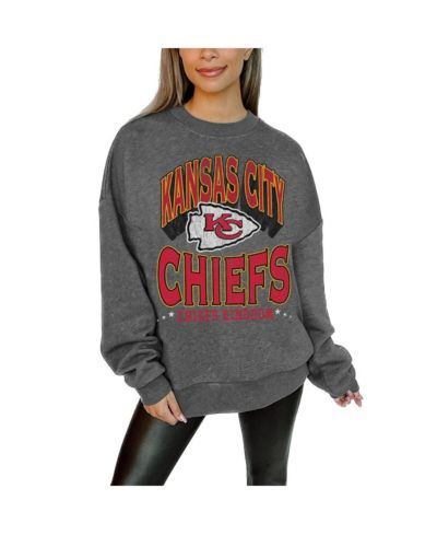 Женское флисовое худи Gameday Couture Charcoal Kansas City Chiefs Long Weekend