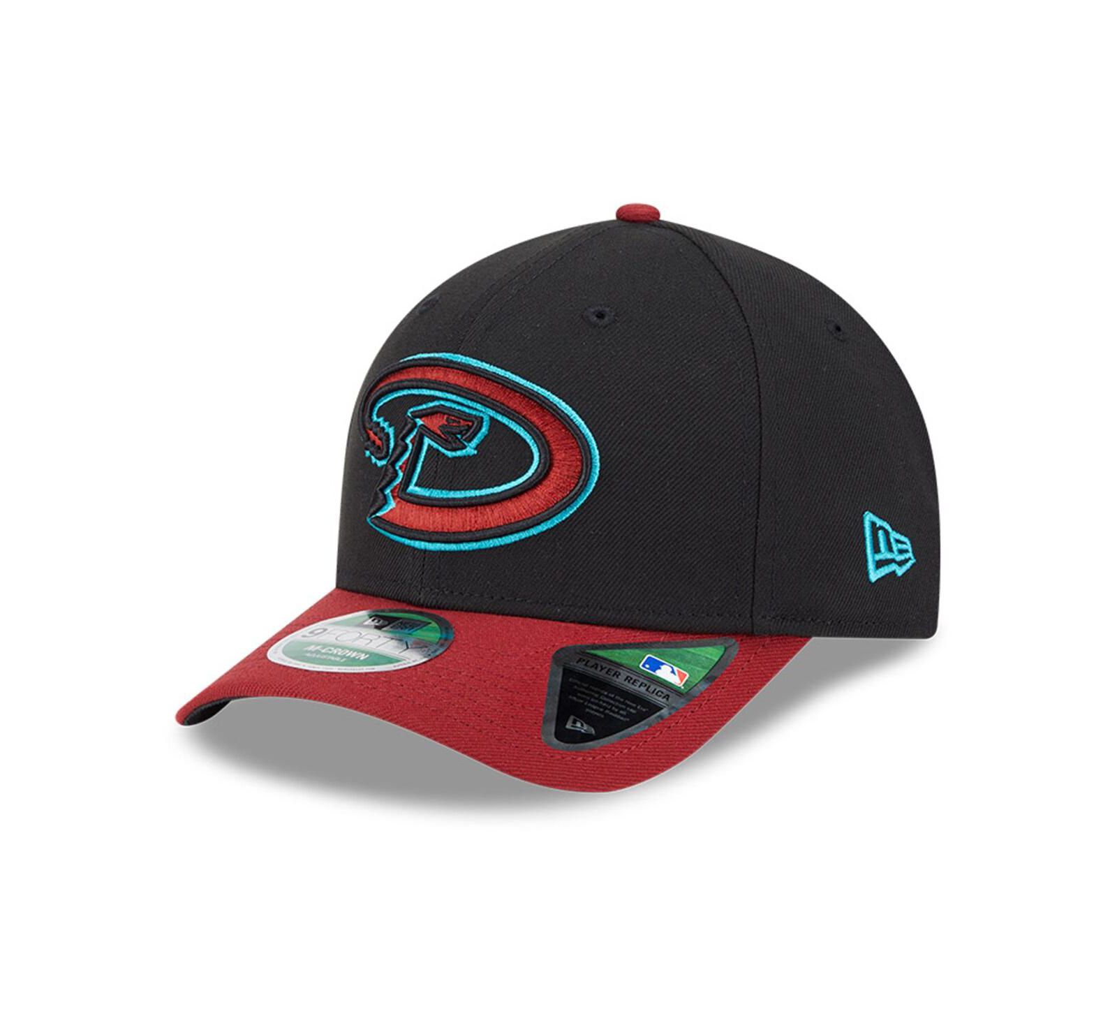 Мужская кепка New Era Arizona Diamondbacks Player Replica 9FORTY, черная/красная