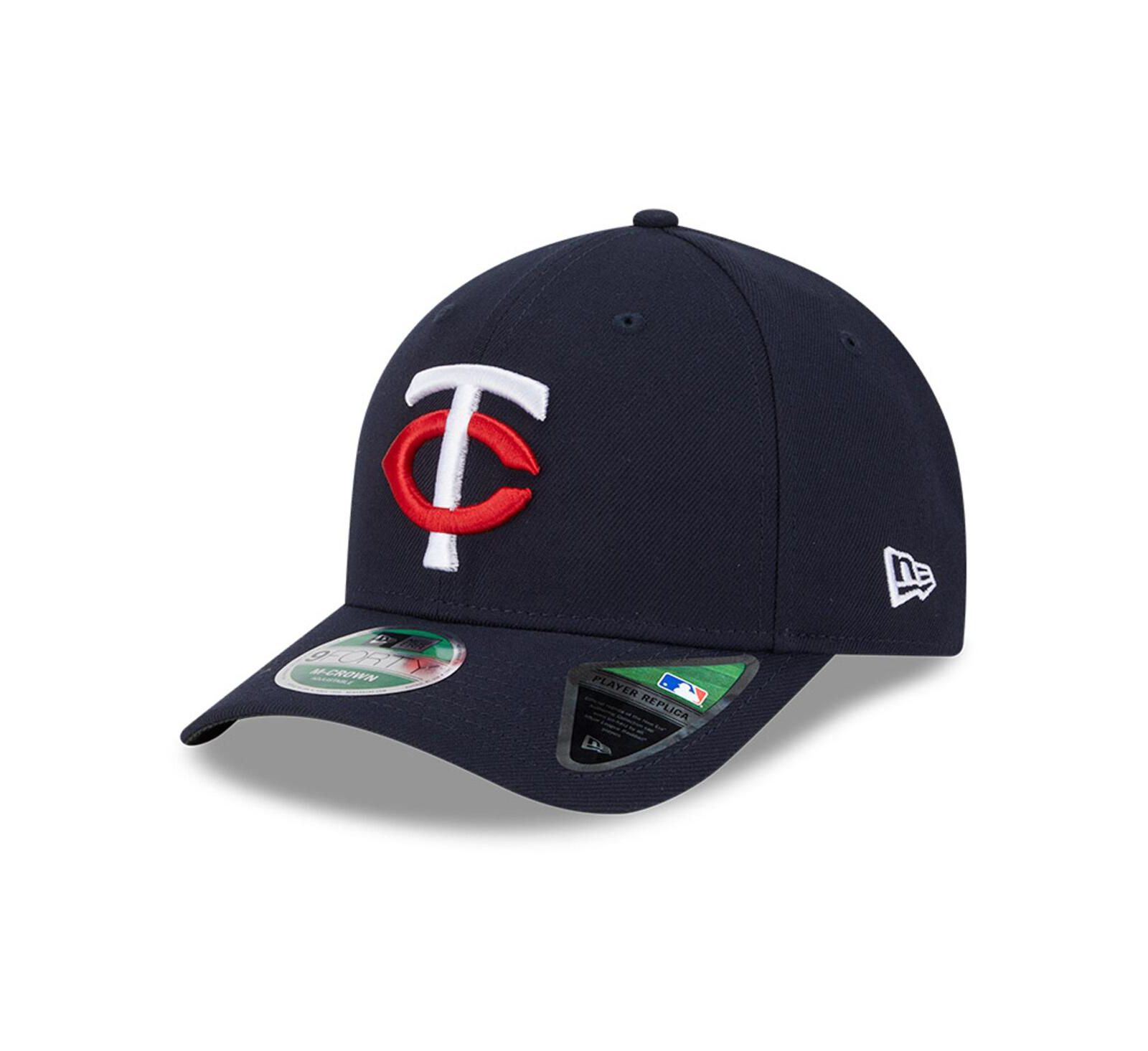 New Era Men's Navy Minnesota Twins Player Replica 9FORTY Adjustable Hat