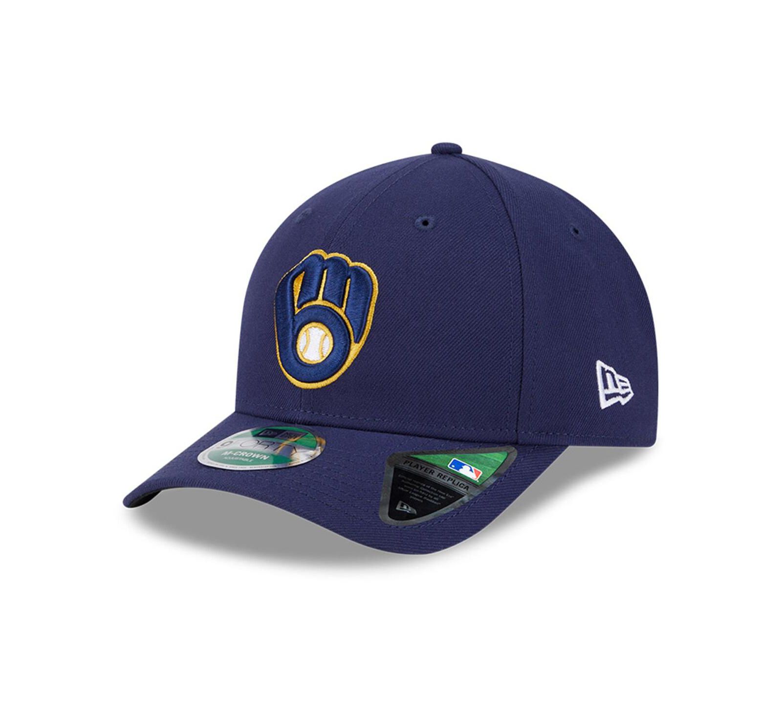 New Era Men's Navy Milwaukee Brewers Player Replica 9FORTY Adjustable Hat