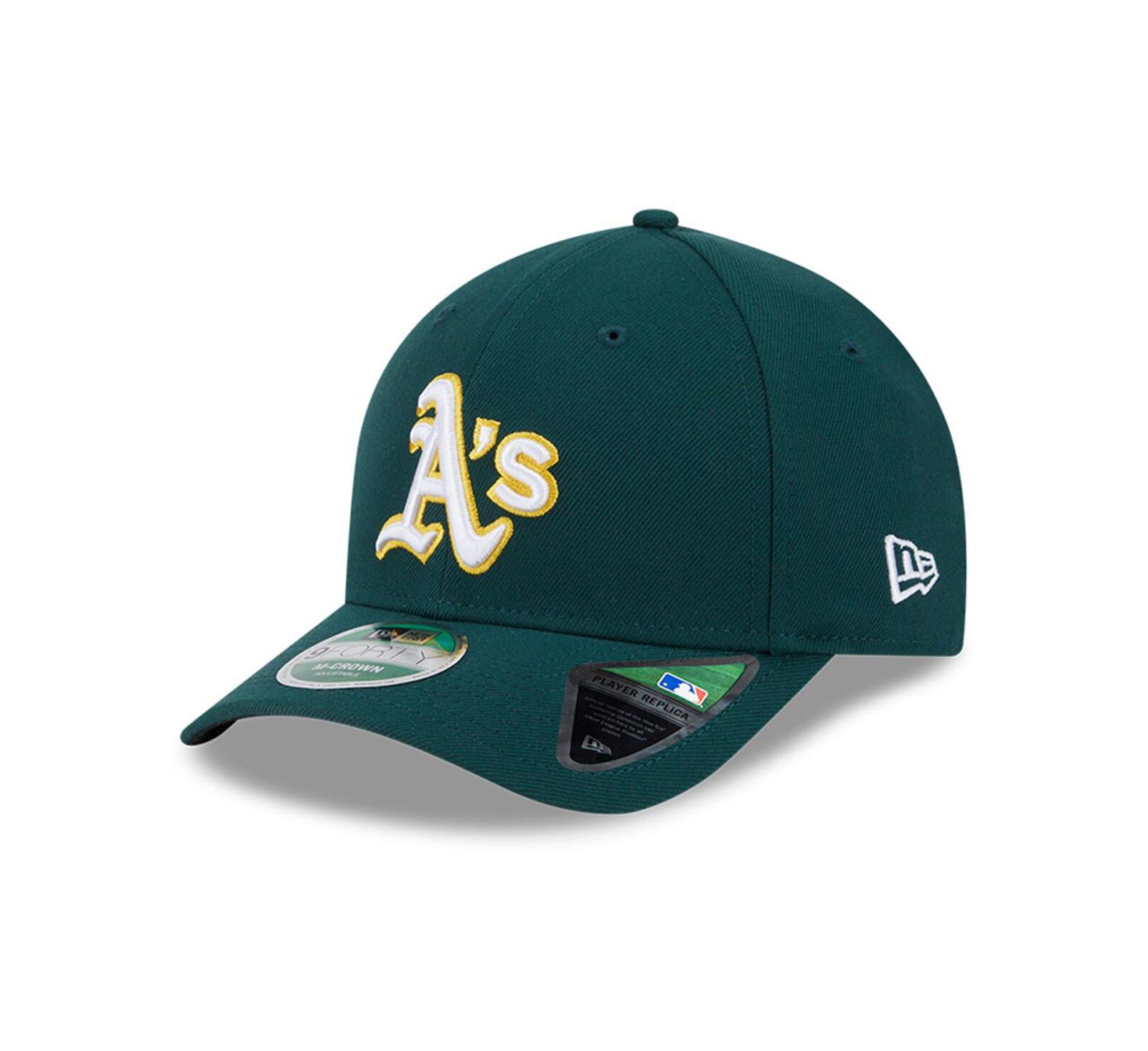 New Era Men's Green Athletics Player Replica 9FORTY Adjustable Hat