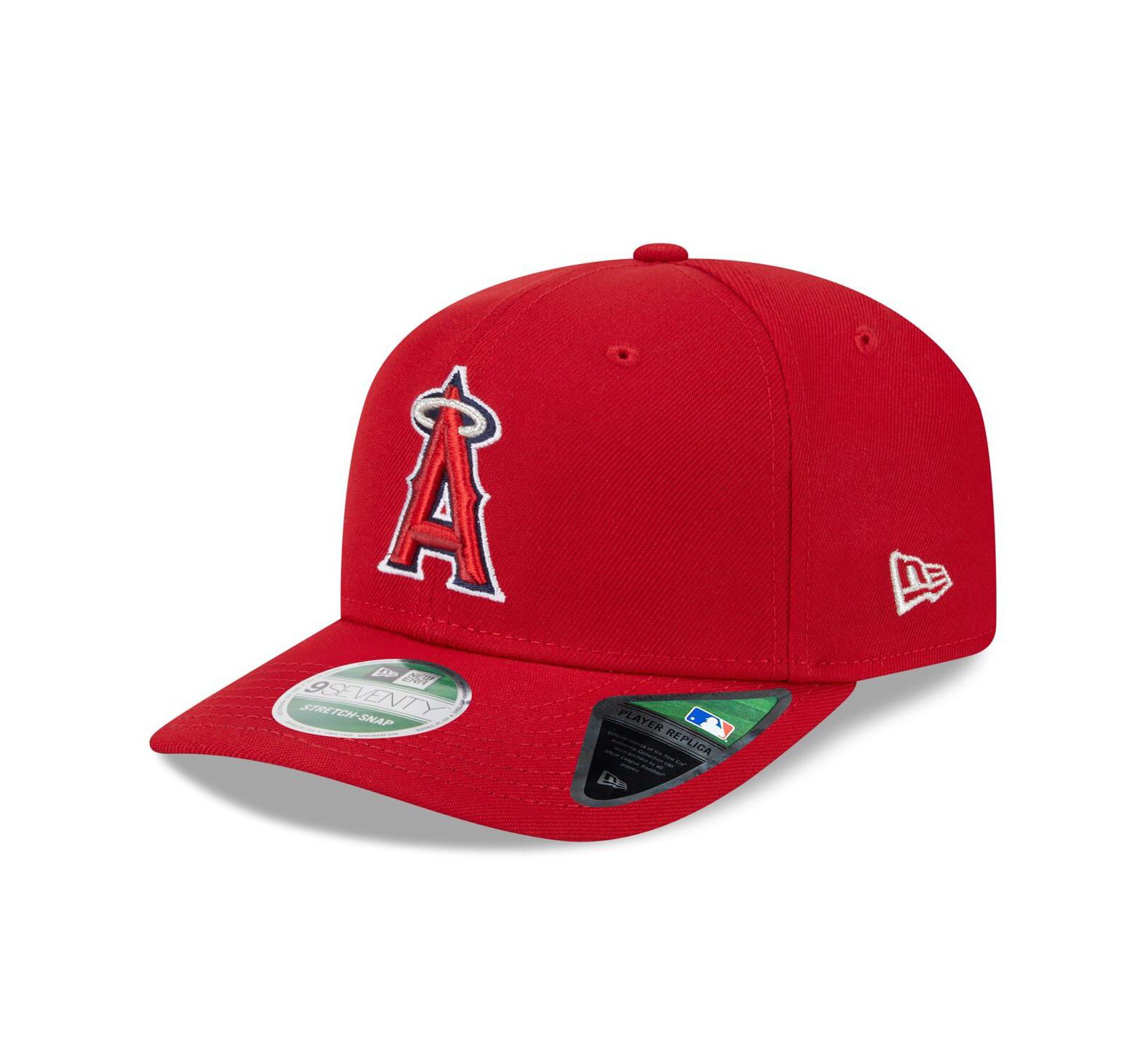 Реплика кепки New Era Men's Red Los Angeles Angels Player 9SEVENTY Adjustable Hat