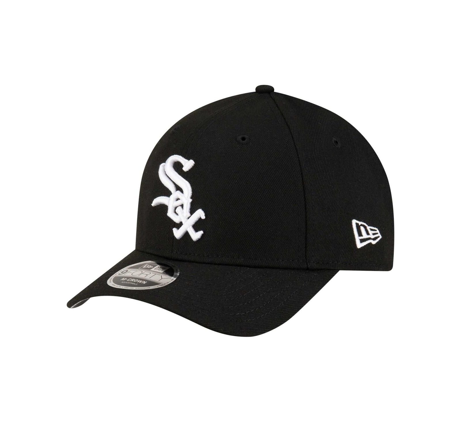 New Era Men's Black Chicago White Sox Player Replica 9FORTY Adjustable Hat