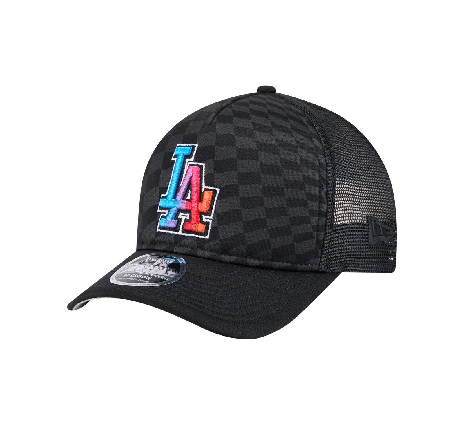 Мужская кепка New Era Los Angeles Dodgers Gradient 9FORTY A-Frame M-Crown Trucker регулируемая черная