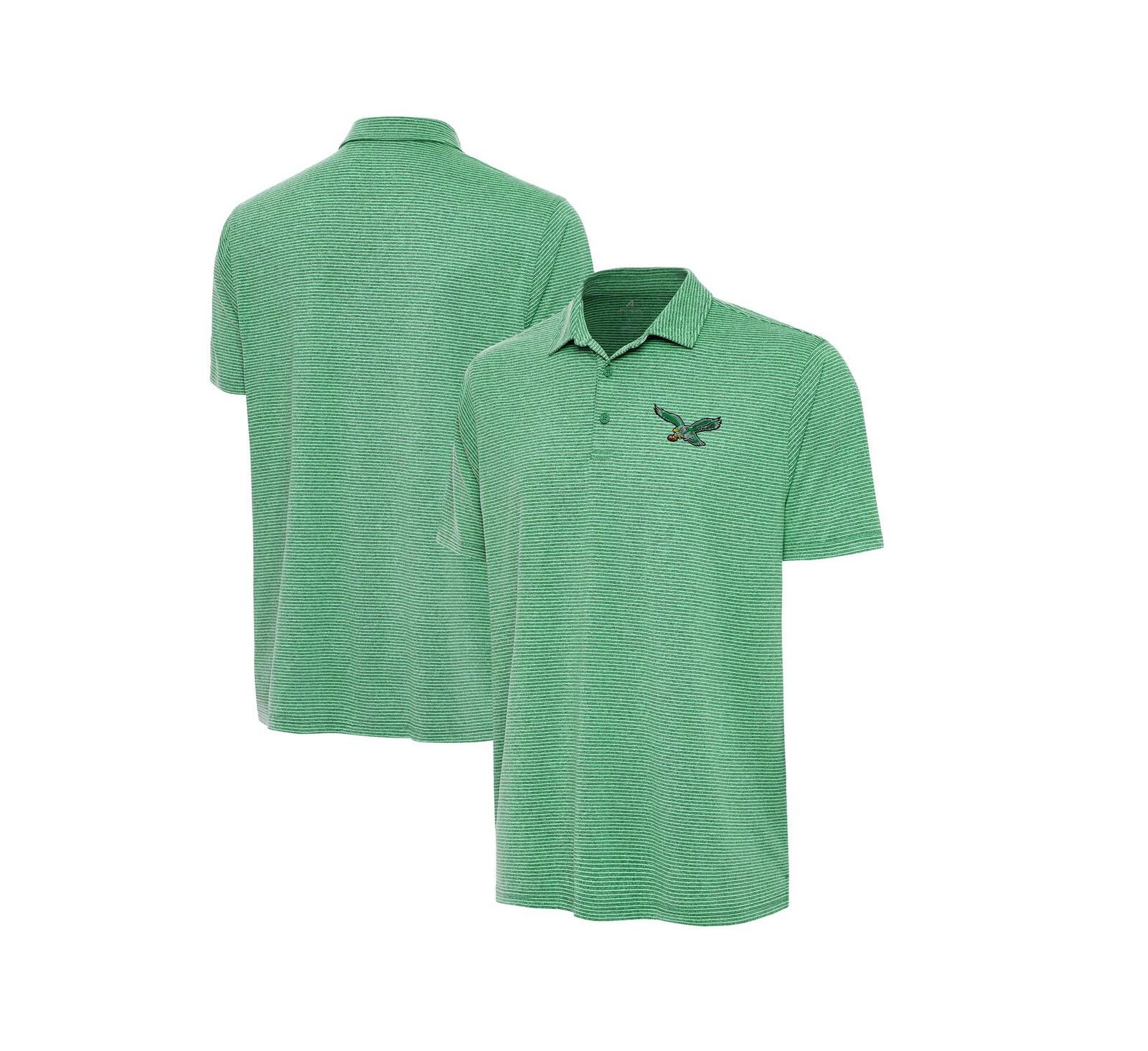 Мужская рубашка-поло Antigua Philadelphia Eagles Scheme Heather Kelly Green