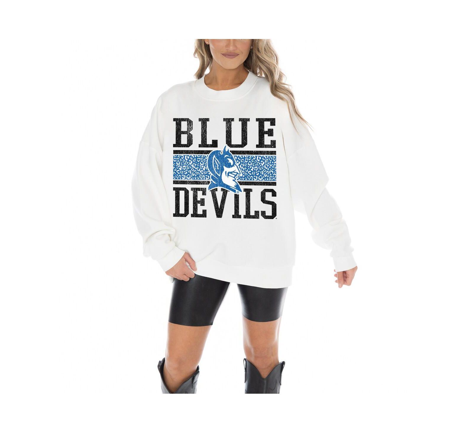 Женская толстовка Gameday Couture White Duke Blue Devils Fair Catch Pullover