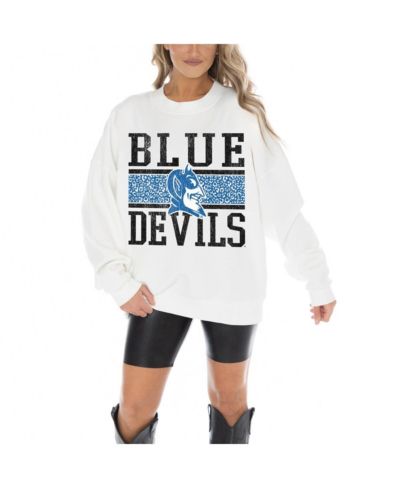 Женская толстовка Gameday Couture White Duke Blue Devils Fair Catch Pullover