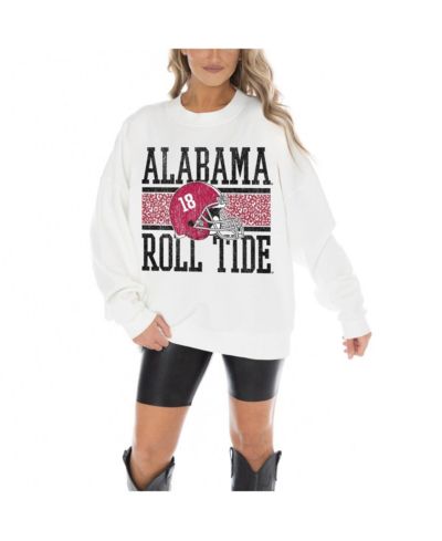 Свитшот Gameday Couture для женщин, белый Alabama Crimson Tide Fair Catch Pullover