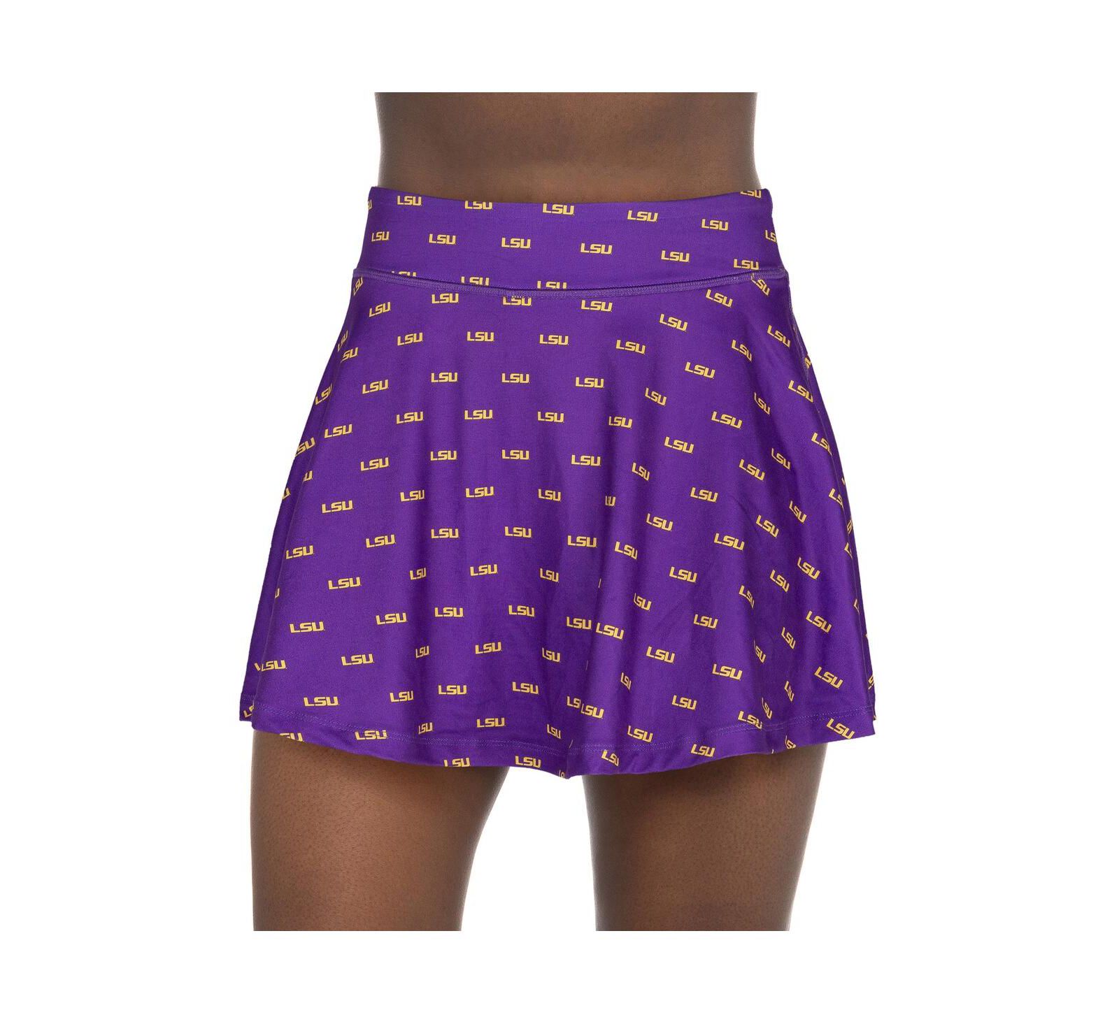 ZooZatz Women's Purple LSU Tigers All-Over Print Flowy Skort