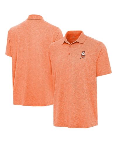Antigua Мужская рубашка-поло Clemson Tigers Golfer Par 3, цвет Heather Orange