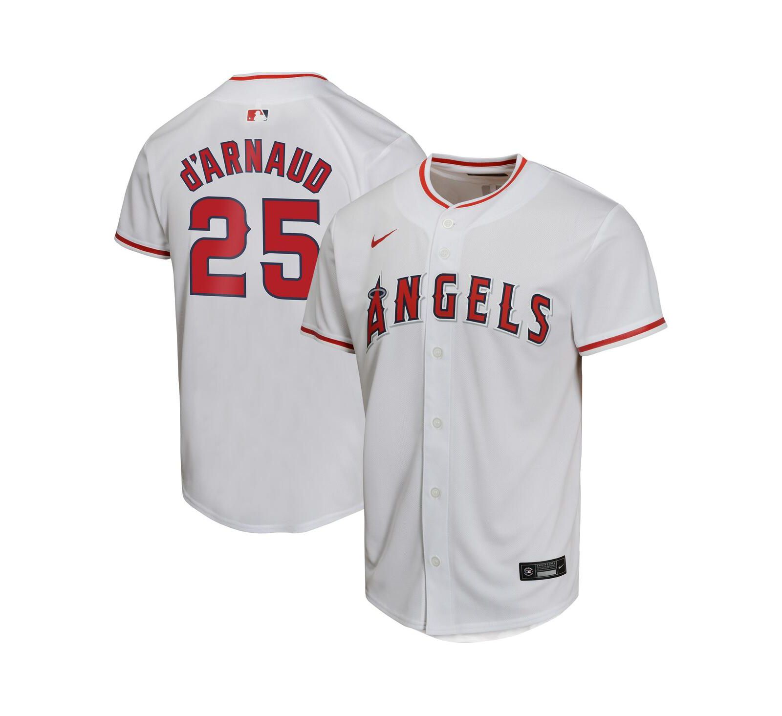 Nike Travis d'Arnaud White Los Angeles Angels Home Game Player Jersey для детей