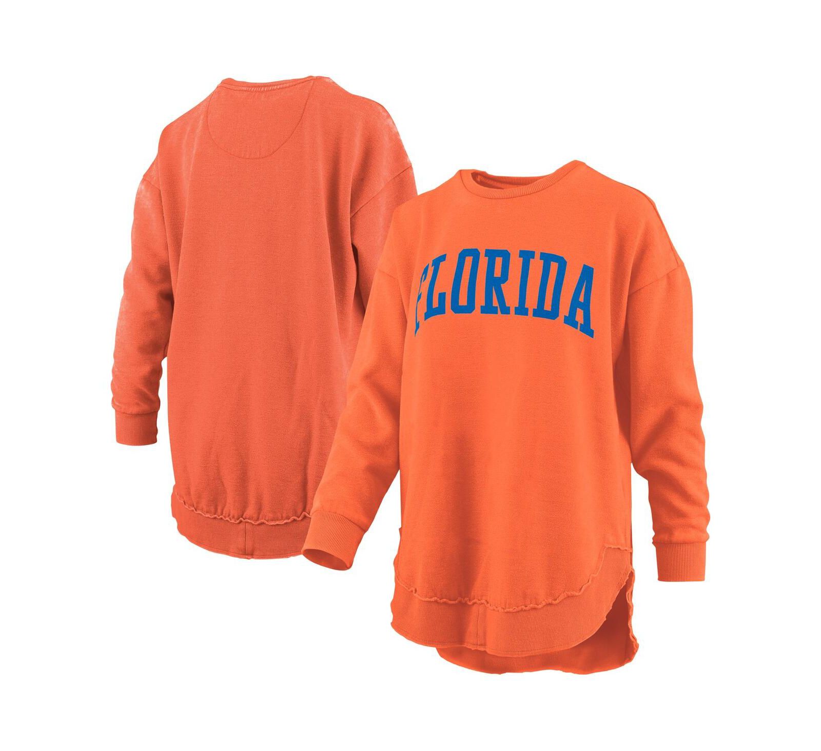 Женский флисовый свитшот Pressbox Florida Gators, оранжевый меланж