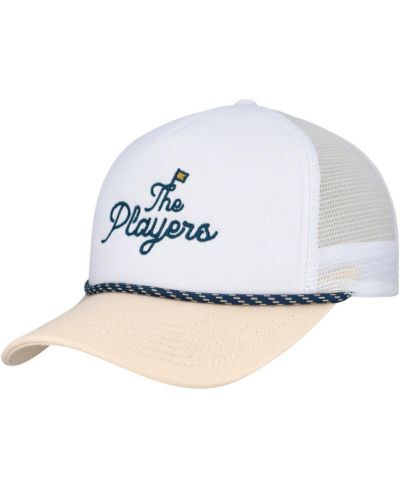Мужская кепка Barstool Golf THE PLAYERS Nailhead Canvas Rope Adjustable White/Tan