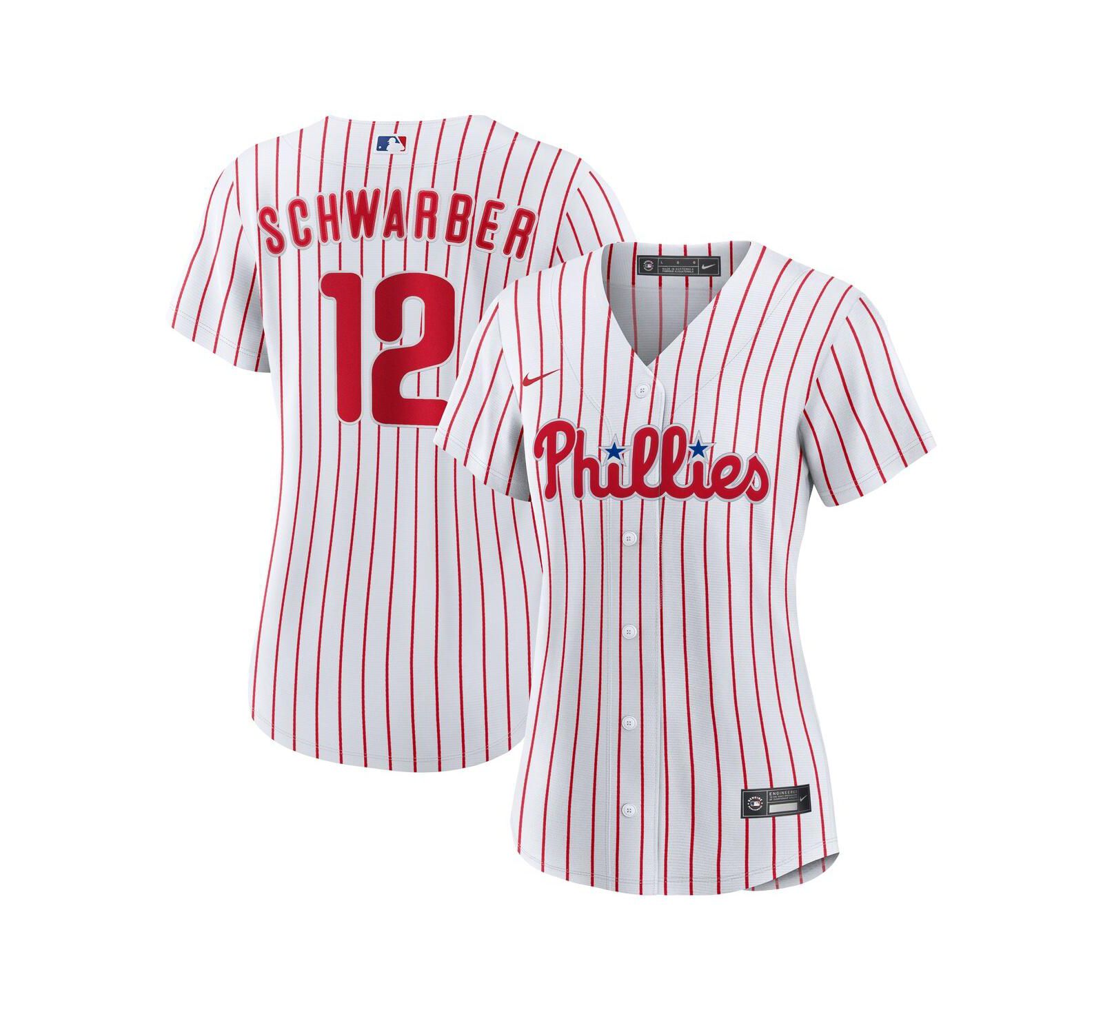 Женская джерси Nike Kyle Schwarber Philadelphia Phillies Home Replica, белая
