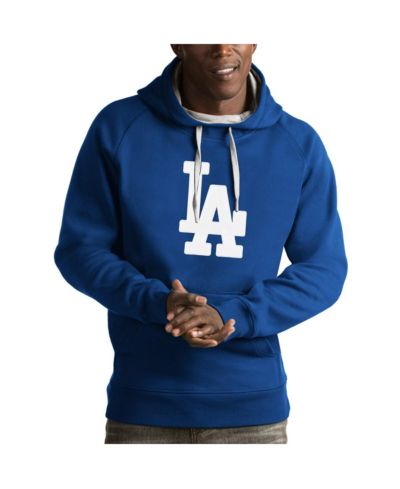 Мужское худи Antigua Men's Royal Los Angeles Dodgers Victory Pullover Hoodie
