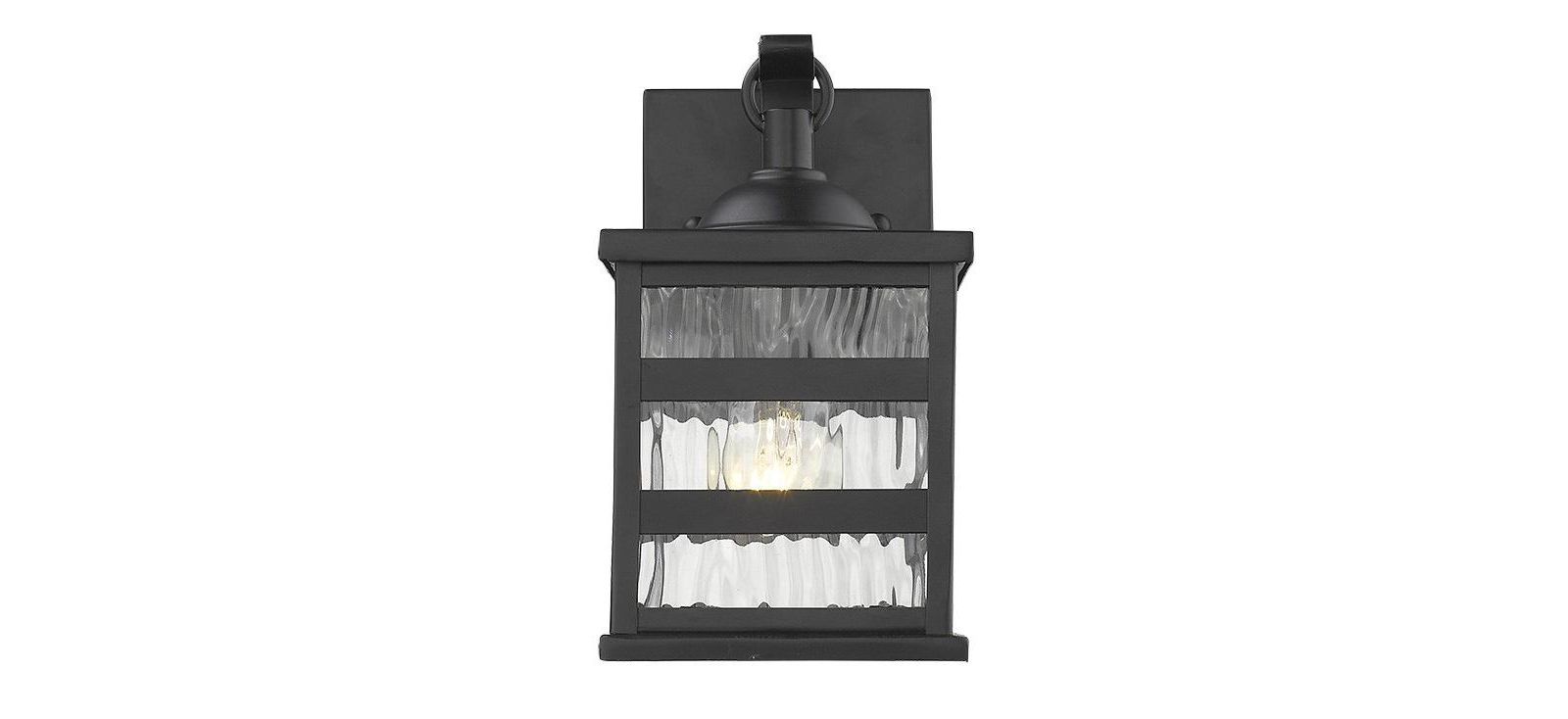 Slickblue Outdoor Wall Light with Glass Panels for Porch and Entryway Lighting