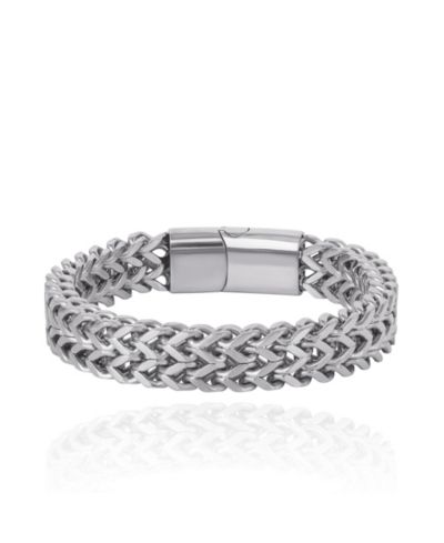 Мужской браслет Lucky Brand Silver-Tone Woven Chain