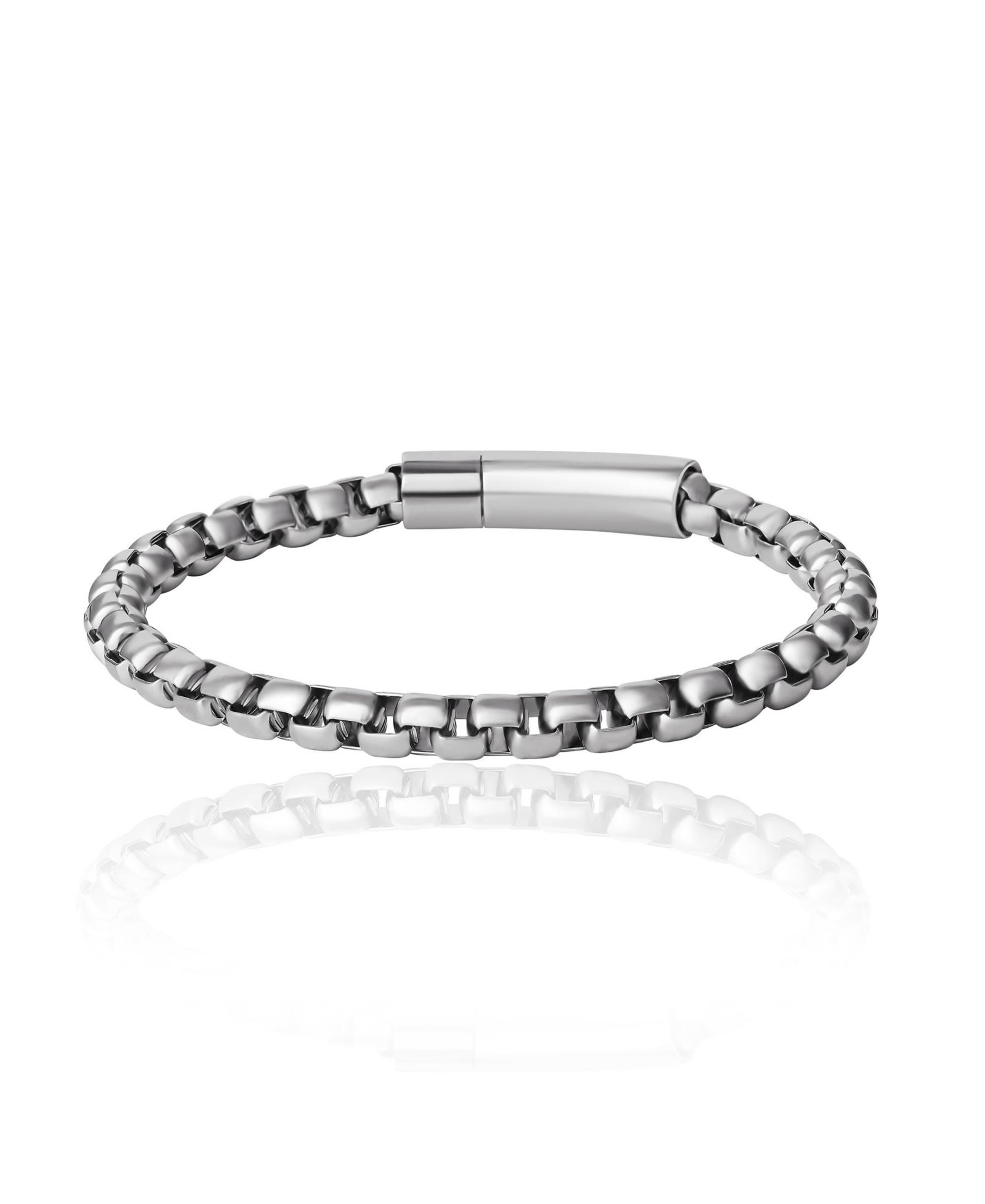 Мужской браслет Lucky Brand Silver-Tone Box Chain