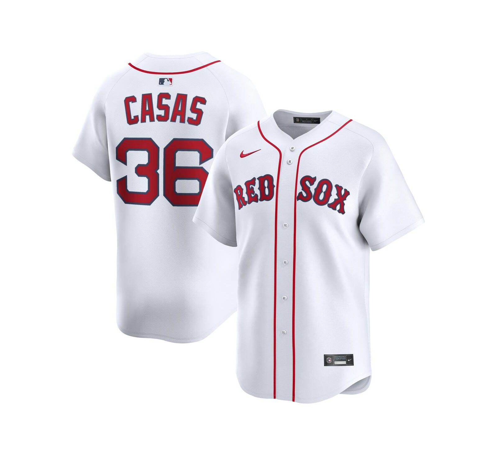 Мужская джерси Nike Triston Casas White Boston Red Sox
