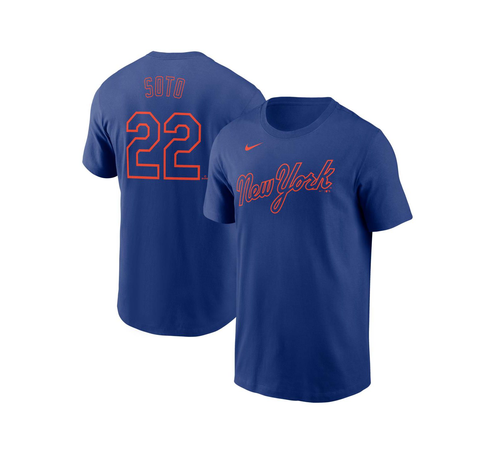 Nike Мужская футболка Nike Juan Soto Royal New York Mets Fuse