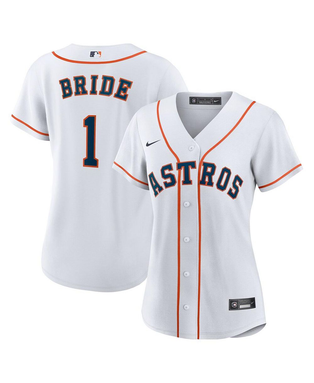 Женская реплика джерси Nike White Houston Astros 1 Bride Home