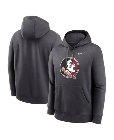 Nike Men's Anthracite Florida State Seminoles Primetime Club Fleece Pullover Hoodie