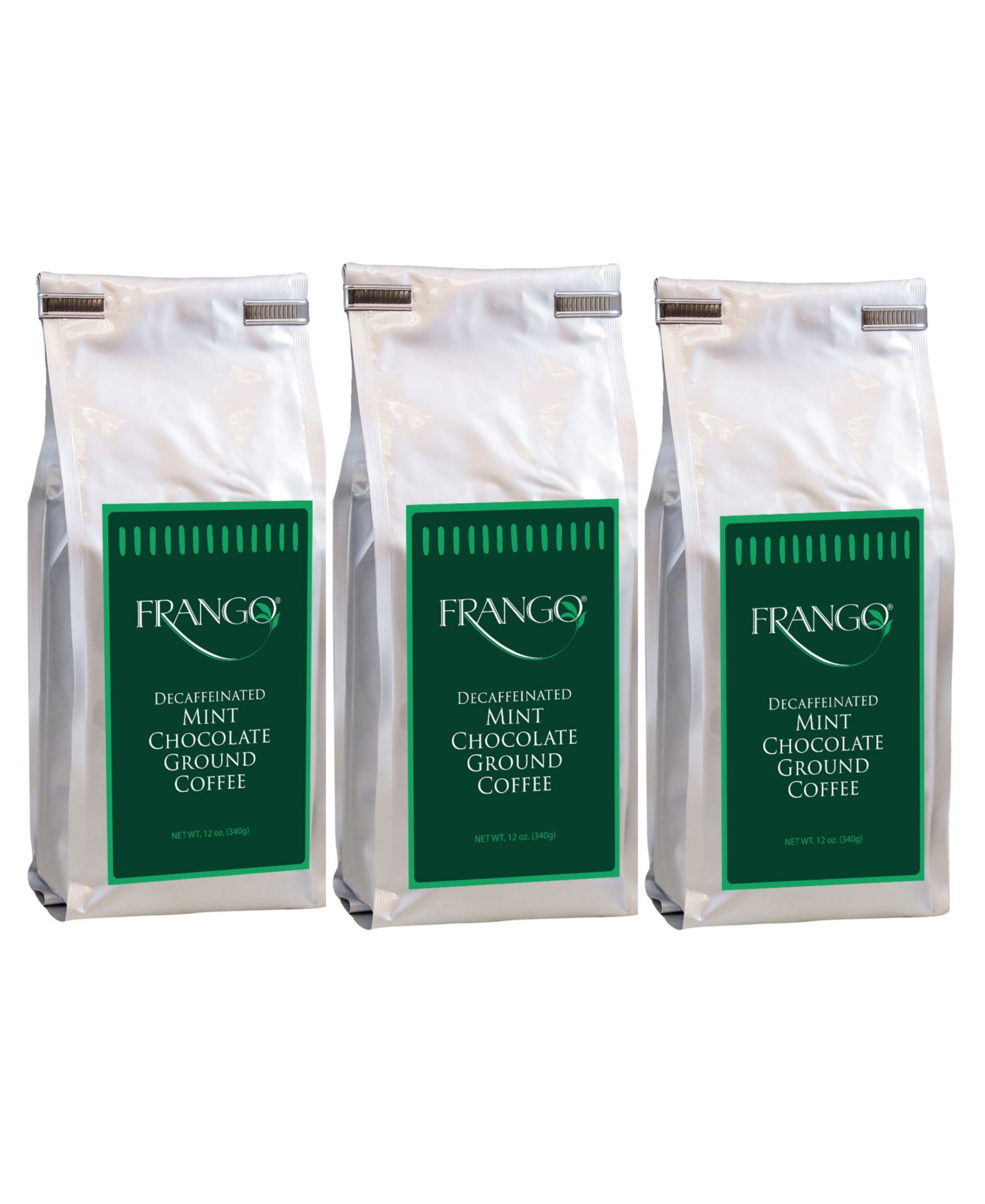 Кофе Frango Chocolates Decaf Chocolate Mint 12 oz Ground Coffee, 3 Pack
