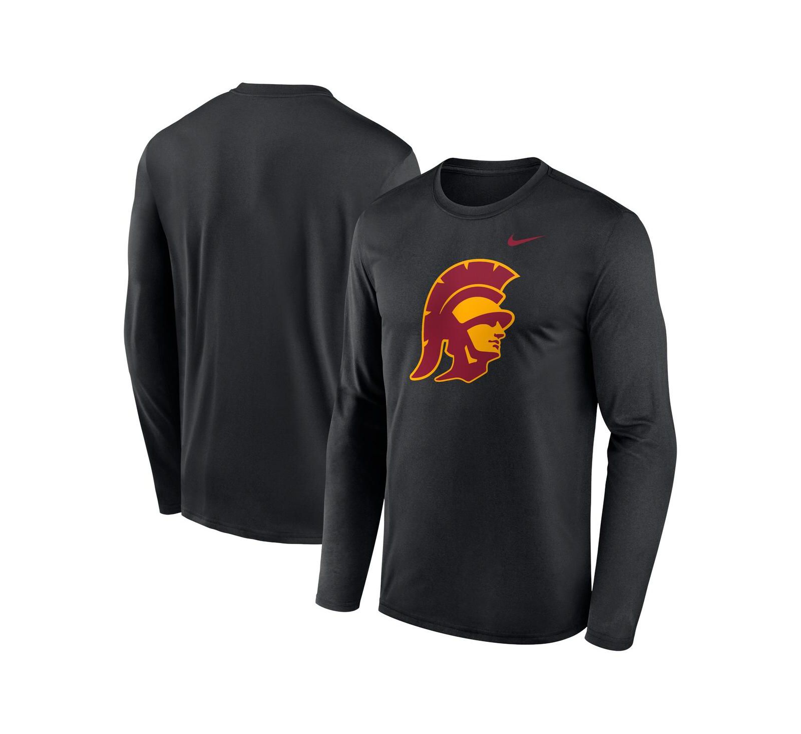 Nike Мужская футболка с длинным рукавом Black USC Trojans Primetime Alternate Logo Legend