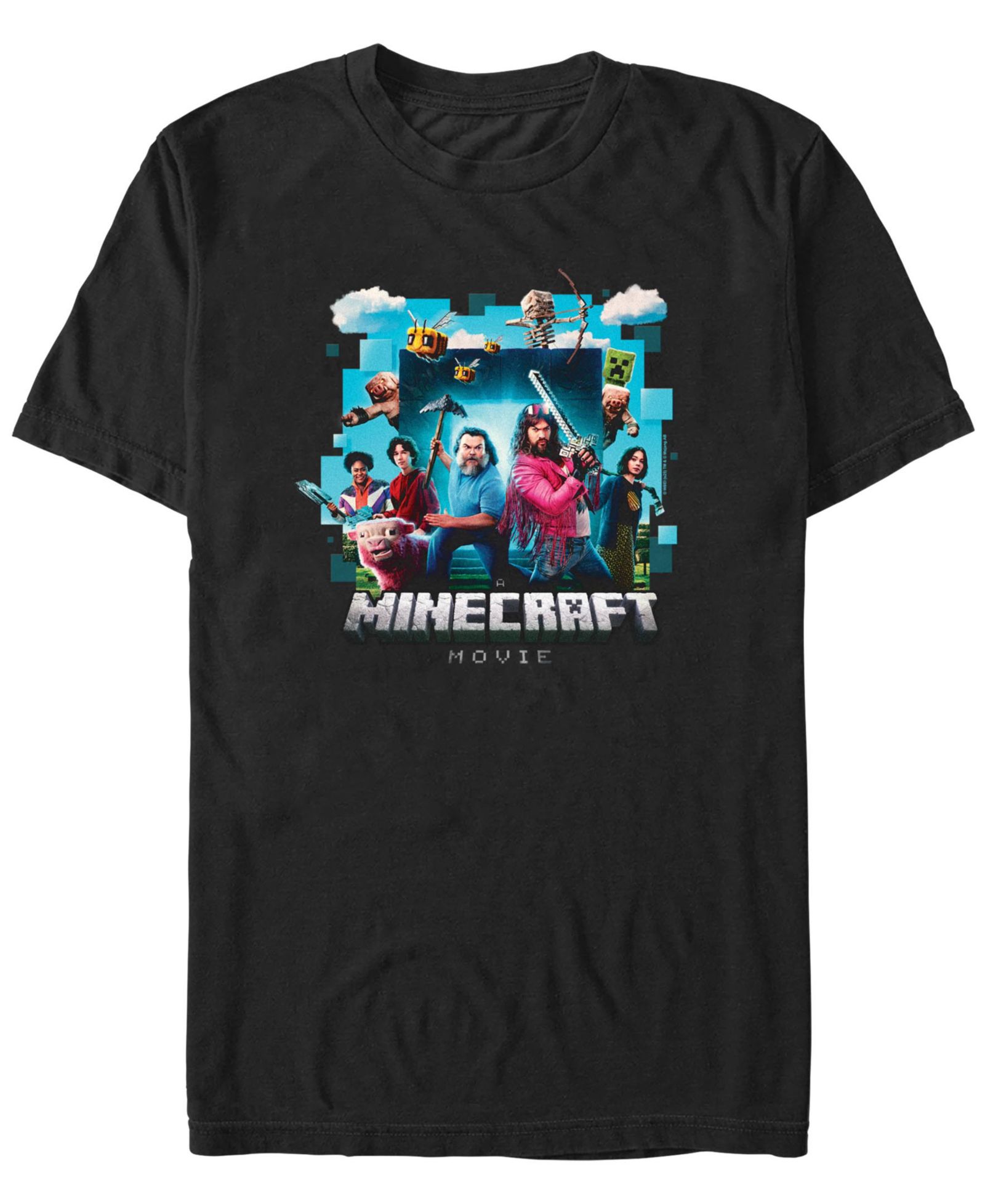 Fifth Sun Men's Minecraft Movie Adventure Gang Short Sleeve T-Shirt