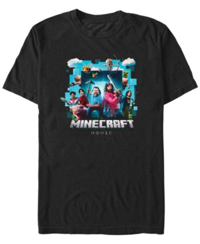 Fifth Sun Мужская футболка Minecraft Movie Adventure Gang, короткий рукав