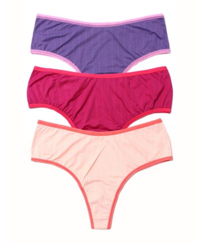 Hanky Panky Women's Move Calm Hi-Rise Thong 3 Pack