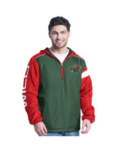 G-III Sports by Carl Banks Мужская толстовка на молнии Minnesota Wild Lateral Half-Zip