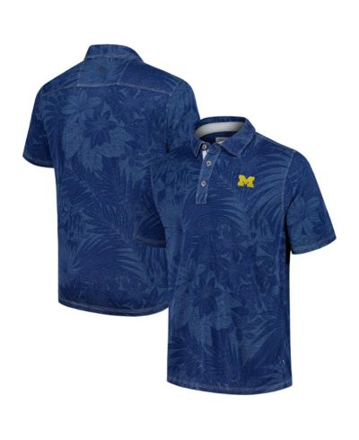 Поло Tommy Bahama Men's Navy Michigan Wolverines Sport Santiago Paradise