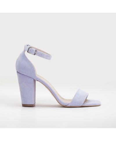 Lilac faux suede