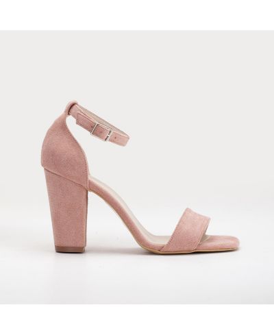 Dusty pink faux suede