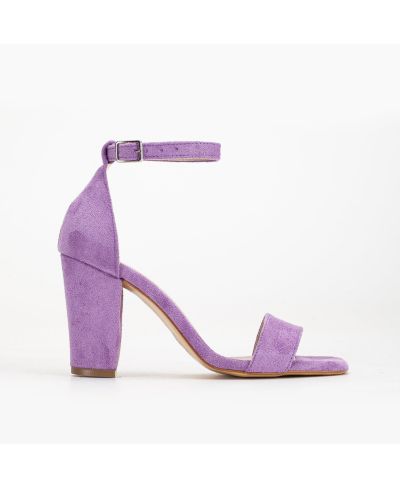 Purple faux suede