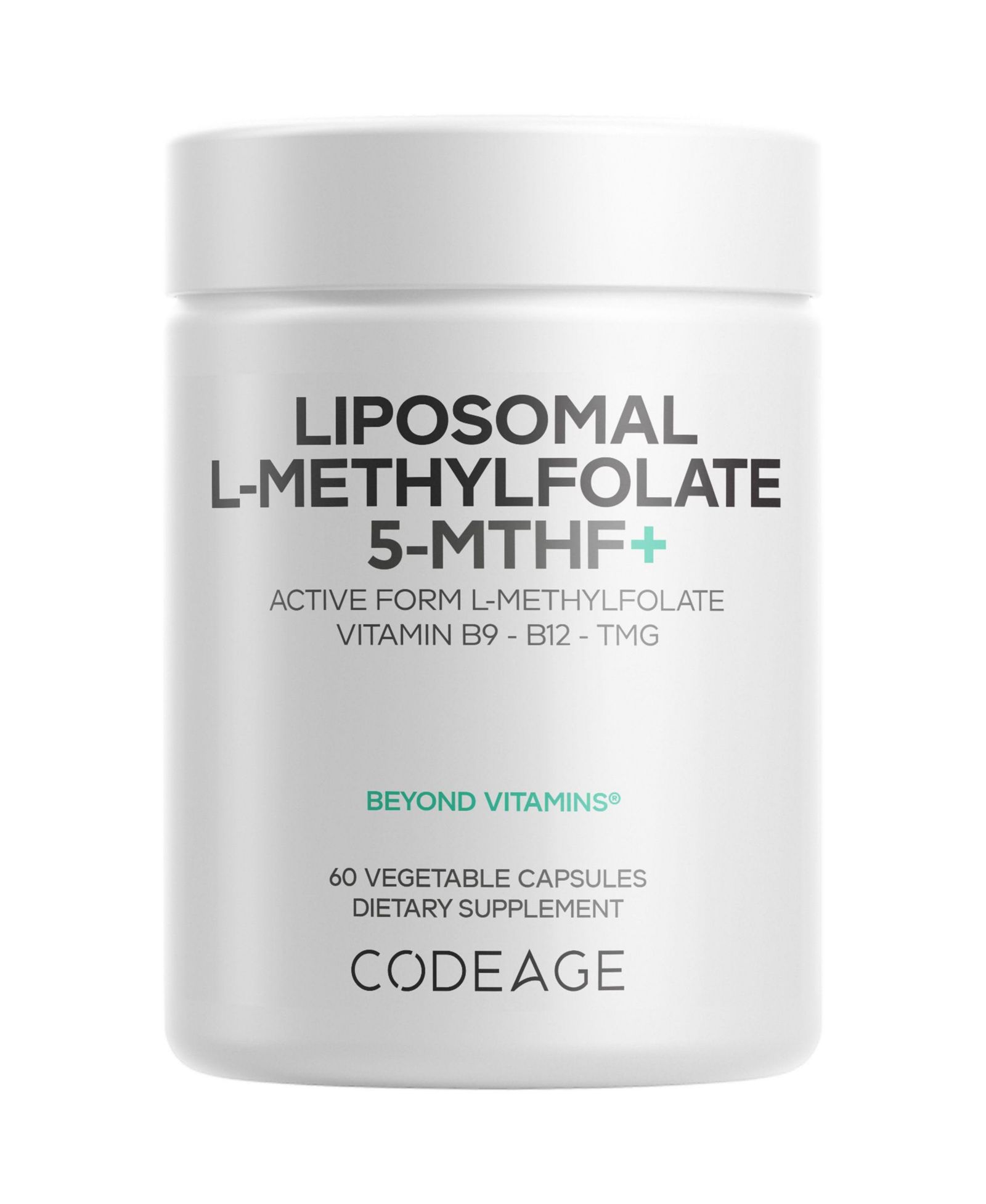 Комплекс витаминов Codeage Liposomal L-Methylfolate 5-MTHF+ 60 Capsules