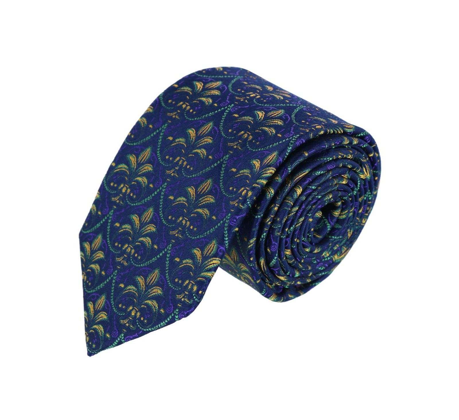 TRAFALGAR Men's The French Quarter Fleur dis Lis Silk Novelty Necktie