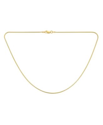 Bling Jewelry Classic Thin 1.5MM Gold Plated Sterling Silver Snake Chain Necklace 20"